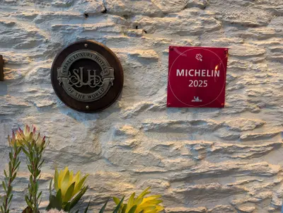 Michelin star for hotel in the reception area