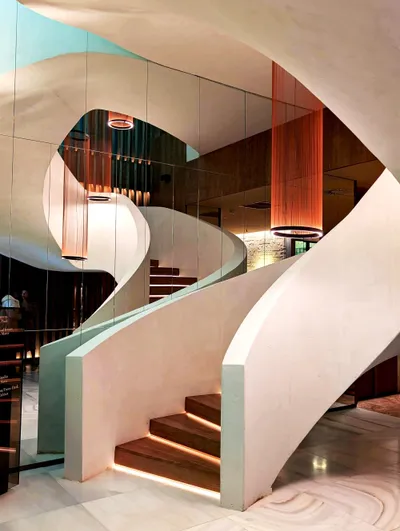 ME Malaga lobby staircase